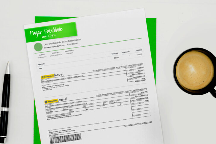 Mensalidade de instituições de ensino via boleto bancário